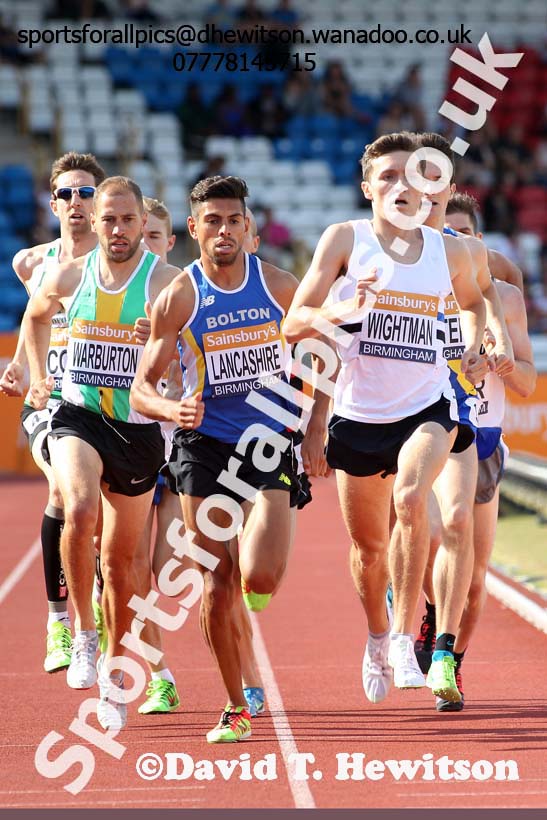 Mens 1500 metres, Sainsbury's British Champs, Alexander Stadium, Birmingham. Photo: David T. Hewitson/Sprts for All Pics